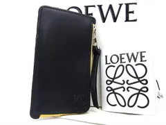 極美品 LOEWE アナグラム ラウンド コインケース ブラック LOEWE ロエベ コインケース 丸 ラウンド ブラック アナグラム