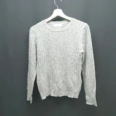 ◇ urban research セーター クルーネック プルオーバー 秋冬物 長袖 ニット サイズFREE グレー レディース E 【1308290057759】