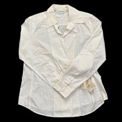 MaxMara マックスマーラ リボン付きワイシャツ 白 ブラウス レディース サイズ42 Lサイズ