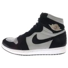 NIKE (ナイキ) WMNS AIR JORDAN 1 RETRO HI OG ウィメンズ エアジョーダン1 レトロ ハイ ハイカットスニーカー ブラック/グレー US10.5/27.5cm DZ2523-001