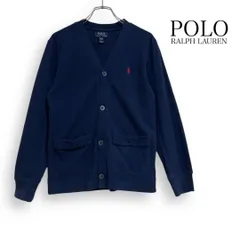 POLO RALPH LAUREN ポロ ラルフローレン コットン カーディガン ネイビー レディース