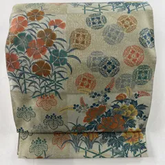 袋帯 全通 紹巴萬葉 西陣織 強撚糸 里村紹巴 千利休 高品質 美品 2025年最新】萬葉 袋帯の人気アイテム - メルカリ