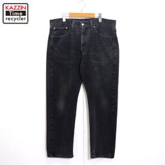 00s Levi's 505 ブラック デニムパンツ メンズ XLサイズ相当 ビッグサイズ オーバーサイズ