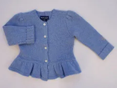 ラルフローレン ralph lauren アウトレット 子供服 女の子 18M 約 80cm 85cm ベビー服 長袖 カーディガン 水色 秋 冬 ★3 トップス 冬服 ガールズ キッズ ベビー 【中古】 ユーズド 古着 子ども服 こども