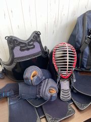 a570☆剣道防具一式☆つむじ63☆5㎜ミシン☆中学生～一般☆防具袋付き☆埼玉・榎本剣修堂☆日本製