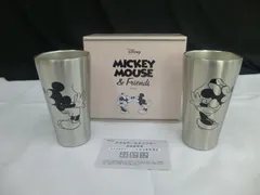 ディズニー　ペアメタルサーモタンブラー　ミッキー＆ミニー　2個セット　未使用品