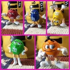 M&M's チョコレート エムアンドエム  フィギュア5体セット/エム＆エムズ m&m's/ アメリカン雑貨 / コレクション