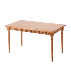 ミニチュア 1/6スケール ヴィンテージスタイル ダイニングテーブル 正方形 [ホワイト]