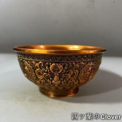 骨董 ガラス七宝 透胎七宝 省胎七宝 透かし技法 彩色花綴り 輪花フチ