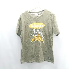 ◇ ⊂ Dickies ディッキーズ 半袖 Tシャツ サイズXL カーキ系 メンズ E  【1409100031461】