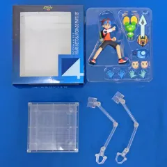 【中古】フィギュア 光 熱斗＆アップグレードパーツセット 「ロックマンエグゼ」 4インチネルLite アクションフィギュア 限値練オンラインショップ限定