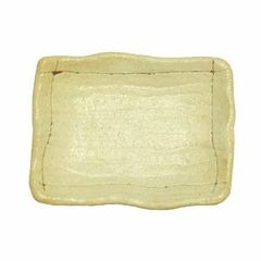 【粉引】錆彩3寸角皿
