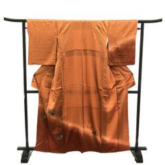 訪問着/オレンジ/未使用品/仕立上がり/適応身長158～165㎝/10782