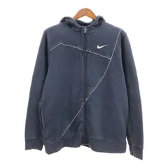 2000年代～ NIKE ナイキ フルジップ パーカー スポーツ ネイビー (メンズ L) 中古 古着 Q1988