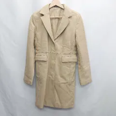 ◇ ◎ ⊇ COMME CA DU MODE コムサデモード ファー取り外し可能 長袖 レザーロングコート サイズM ブラウン系 レディース E  【1504210007303】