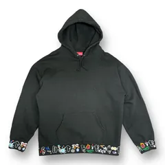 国内正規 Supreme 21AW AOI Icons Hooded Sweatshirt コラボ 刺繍 パーカー スウェット プルオーバー フーディー 葵産業 シュプリーム ブラック XL 62569Aのサムネイル
