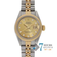 130536 ROLEX ロレックス 69173G デイトジャスト シャンパン イエローゴールド ステンレス E番 自動巻き 純正ボックス