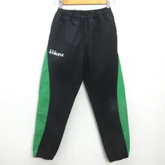 G■アスレタ/ATHLETA フットサルパンツ/ウインドブレーカー トレーニングウエア【160】黒緑/men's/95【中古】■