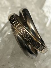 90年代トラサルディK18GOLD×SILVER925コンビネーションリング美品