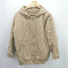 ■ ⊇ JAVA ジャバ 防寒性良好 長袖 フード付きジップジャケット サイズM ブラウン系 レディース E  【1507160022525】