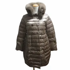 ダブルスタンダードクロージング ダブスタ DOUBLE STANDARD CLOTHING バニラクチュール VANILLA COUTURE ダウンコート ダウンジャケット ブルーフォックス ファー切り替え 茶 ブラウン Fサイズ 0527 ■GY31のサムネイル