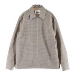 JIL SANDER (ジルサンダー) 24AW Virgin Wool Shirt J22DL0256 J40177 ジップアップ チェック柄 ジャケット べージュのサムネイル