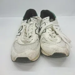 ◇ Θ New Balance ニューバランス スニーカー サイズ24.5 グリーン　ホワイト レディース E  【1505130004465】
