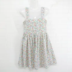 ◇ MAJESTIC LEGON 花柄 ミニ キャミソールワンピース サイズF ライトベージュ系 オレンジ系 マルチ レディース E  【1304140022137】