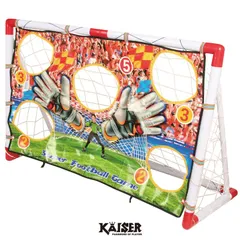 【在庫処分】【訳あり】【特価品】【送料無料】ターゲットサッカーゴールセット/kaiser(カイザー)/KW-656/サッカーゴール ネット 子供 おもちゃ 玩具 サッカー ゴール ターゲット 少年用 持ち運び サッカーゴールセット サッカーボール 付きのサムネイル