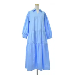 【STRAWBERRY-FIELDS】21-11113 ティアードシャツロング七分袖ワンピース