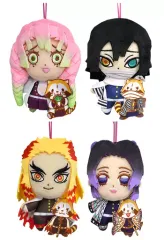 【中古】雑貨 全4種セット コラボマスコット Vol.3 「鬼滅の刃×ラスカル」