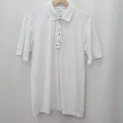 ◇ ◎ Θ UNIQLO ユニクロ 無地 長袖 ドライEXシャツ サイズL ホワイト系 レディース メンズ E  【1506230031627】