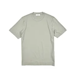 GRAN SASSO グランサッソ / Tシャツ スムースコットン カットソー クルーネック 半袖 春夏 メンズ コットン 100% ライトグレー イタリア製 422893のサムネイル