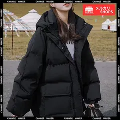【送料無料】フード 中綿コート フェイクダウンジャケット オシャレ エコダウンブルゾン レディース ショート丈 カジュアル 冬 中綿ジャケット アウター 韓国風 あったかい 中綿コート 厚手 ブルゾン フード付き 新品 未使用 CH1CHENXINI-003