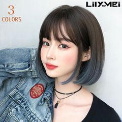 グラデーション 内巻きワンカール　ボブ