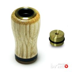 brimo リール ウッド製ハンドルノブ Sanctus brave350 keyaki