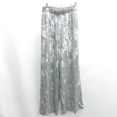 ◇ ⊂ RADIATE ラディエイト 箔デザイン ワイドパンツ サイズM グレー レディース E  【1502180044021】