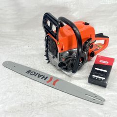 【未使用】 チェーンソー 20インチ (50cm) エンジン式 52cc 2サイクル 3馬力 ウォルブローキャブ オレゴン製 ソーチェーン装備 倒木 枝落とし 玉切り HG-K5200 【607】