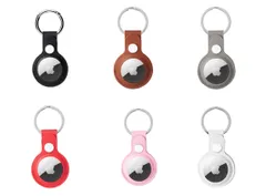 AirTag ケース キーホルダー PUレザー エアタグ　レザーケース　保護ケース