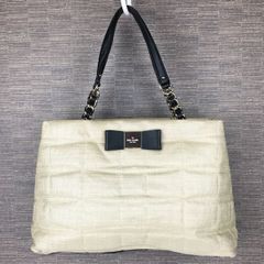 2607-28｜美品｜ケイトスペード トートバッグ ナイロン レザー 
