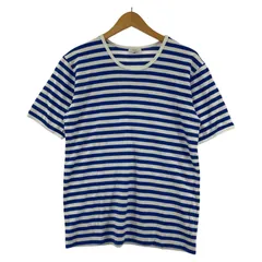 Marimekko マリメッコ ボーダー クルーネック半袖Ｔシャツ sizeS/ブルー×ホワイト