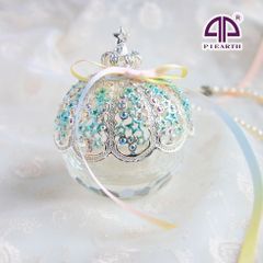 ティファニー TIFFANY クリスマスオーナメント クリスタルガラス製
