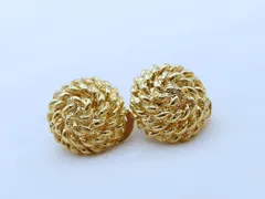 MONET モネ ヴィンテージ ゴールドカラー イヤリング