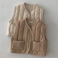 最終SALE 30%OFF 韓国子供服　韓国こども服　90cm  ベスト リトルブルーム韓国子供服