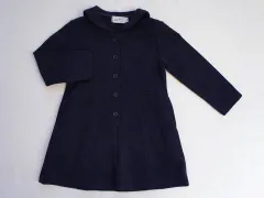 ミキハウス アウトレット miki house mikihouse 子供服 女の子 100cm 長袖 ワンピース 紺 セーラーカラー 秋 冬 通学 通塾 受験 面接 フォーマル 習い事 お教室 ★3 ガールズ キッズ 【中古】 ユーズド リサイクル