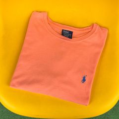90〜00s Polo by Ralph Lauren 無地Tシャツ　オレンジ