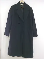 ◇ select MOCA セレクトモカ ダブルボタン 長袖 チェスターコート サイズ M ブラック レディース E  【1304050012259】