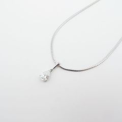 ミキモト ペアシェイプカット ダイヤモンド ペンダント ネックレス 1.008ct D-VS2 Pt950/K18WG 鑑定書 ケース 付き 新品仕上げ SAランク