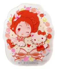 【中古】バッジ・ビンズ キュアルージュ×ハローキティ 「アクリルクリップバッジコレクション Yes!プリキュア5GoGo!×サンリオキャラクターズ」