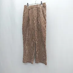 ◇ Samansa Mos2 blue サマンサモスモス ブルー ストレートパンツ サイズF ライトブラウン レディース E  【1407020006958】